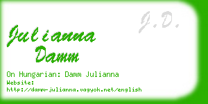 julianna damm business card